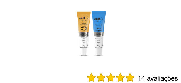 Combo Sérum Facial Preenchedor + Creme Antioxidante Vitamina C 10